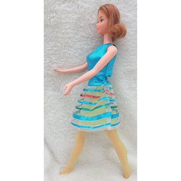 Vintage Barbie Mod Era Twinkle Togs #1854 Quick Curl Kelley #4221 HTF Redhead - Picture 4 of 13